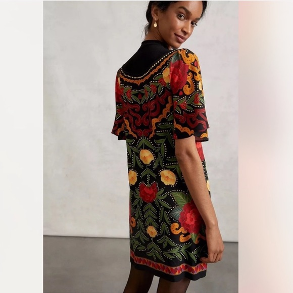 Farm Rio x Anthropologie Mock Neck Mini dress - Picture 3 of 5